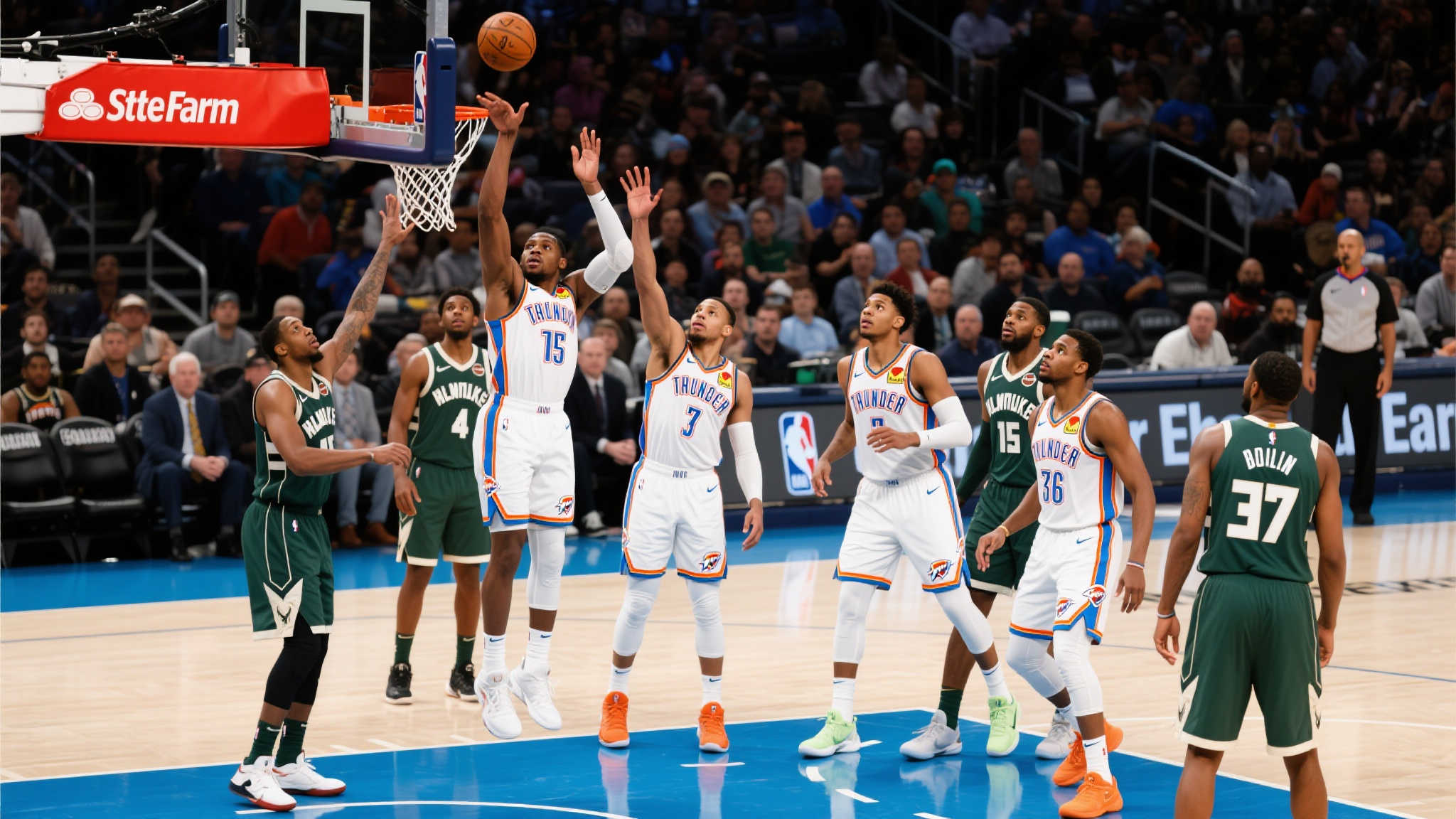 在这一场至关重要的比赛中，雷霆团队协作达到极致。七